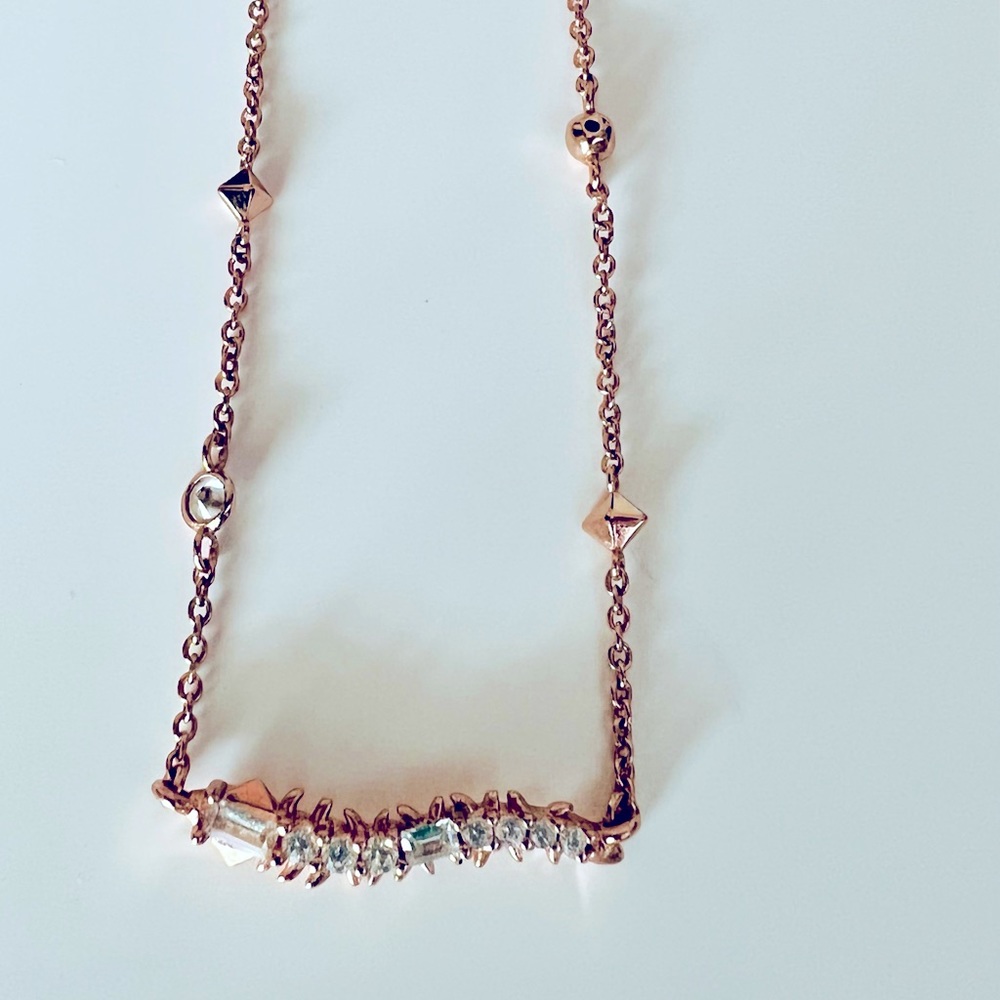 Rose gold & crystal Kendra Scott Necklace